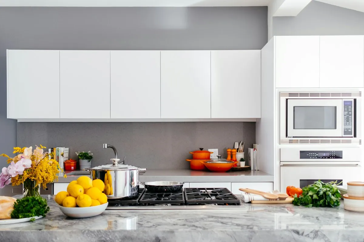 Kitchen workspace and cooking storage